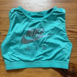 Nike Air‎ Dri fit teal double lined sports bra SIZE S